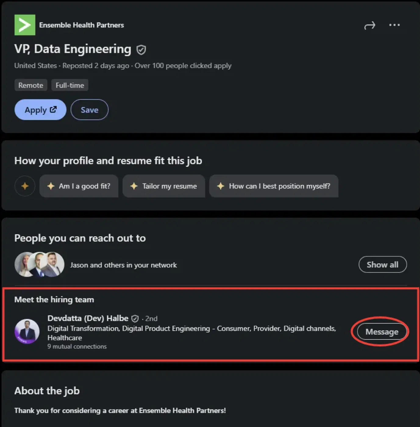 When Hiring Manager Is The Job Poster